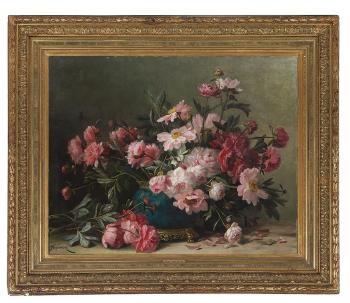 Still Life With Peonies And Daisies by 
																	Jean Capeinick